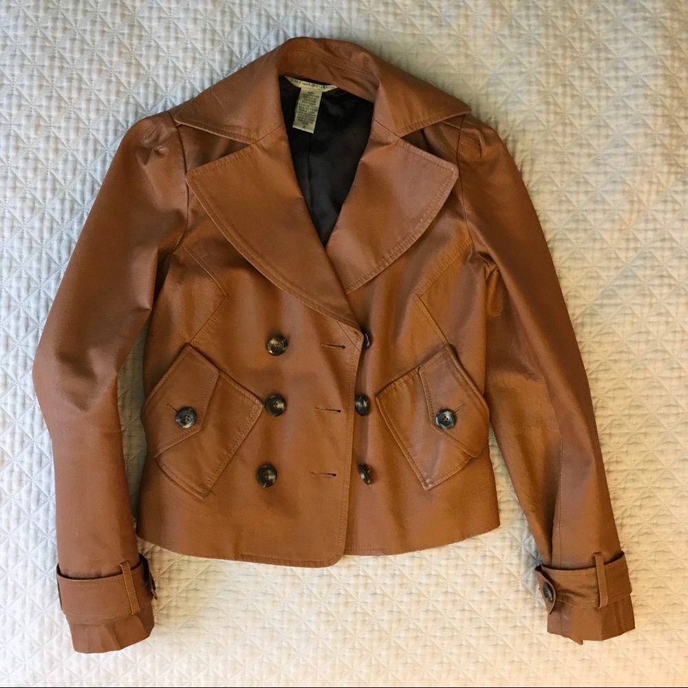 DVF leather jacket - pre-loved condition